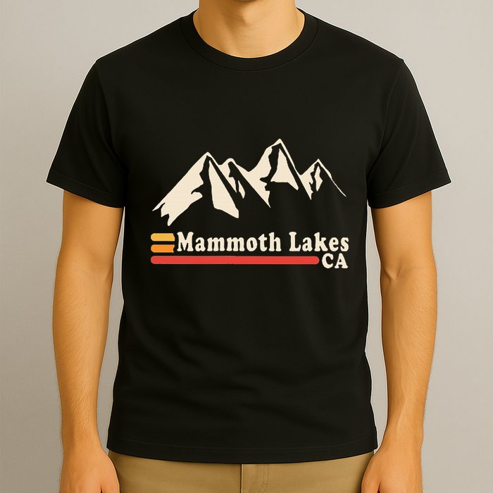 Retro Mammoth Lakes California Ca Mountain Ski T-Shirt