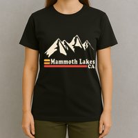Retro Mammoth Lakes California Ca Mountain Ski T-Shirt