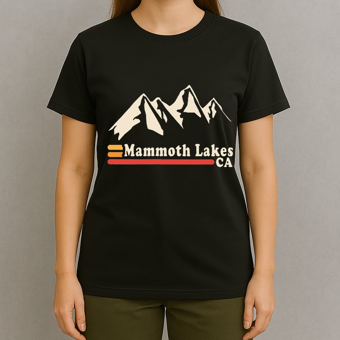 Retro Mammoth Lakes California Ca Mountain Ski T-Shirt