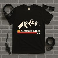 Retro Mammoth Lakes California Ca Mountain Ski T-Shirt