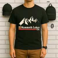 Retro Mammoth Lakes California Ca Mountain Ski T-Shirt