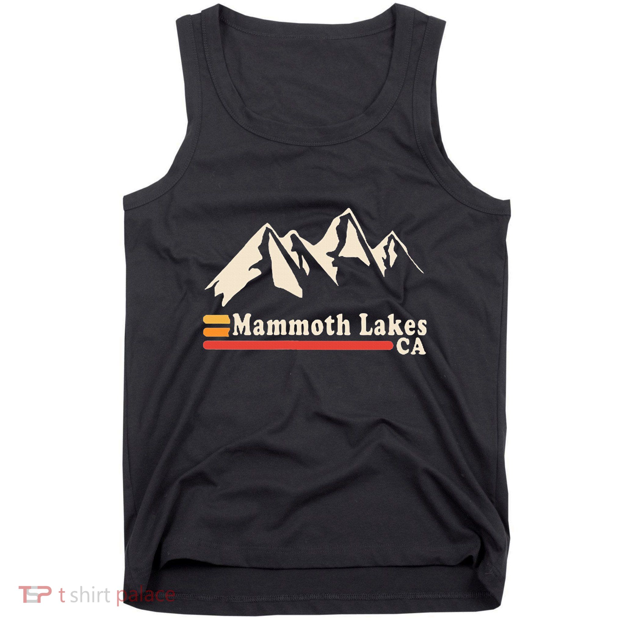 Retro Mammoth Lakes California Ca Mountain Ski Tank Top