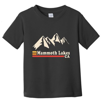 Retro Mammoth Lakes California Ca Mountain Ski Toddler T-Shirt