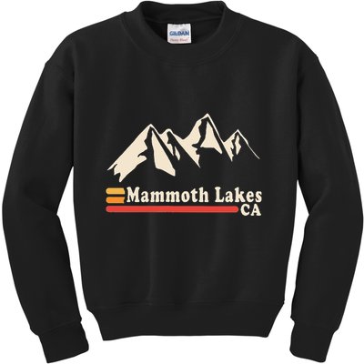 Retro Mammoth Lakes California Ca Mountain Ski Kids Sweatshirt