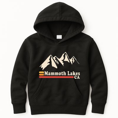 Retro Mammoth Lakes California Ca Mountain Ski Kids Hoodie