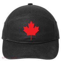 Red Maple Leaf Flag Of Canada Cool Canadian Flags 7-Panel Snapback Hat