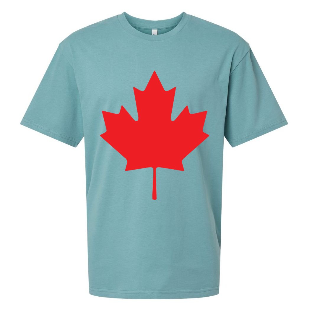 Red Maple Leaf Flag Of Canada Cool Canadian Flags Sueded Cloud Jersey T-Shirt