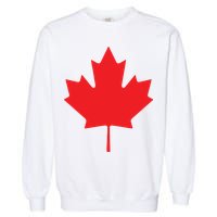 Red Maple Leaf Flag Of Canada Cool Canadian Flags Garment-Dyed Sweatshirt