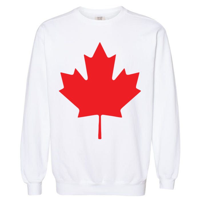 Red Maple Leaf Flag Of Canada Cool Canadian Flags Garment-Dyed Sweatshirt
