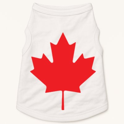 Red Maple Leaf Flag Of Canada Cool Canadian Flags Doggie Tank