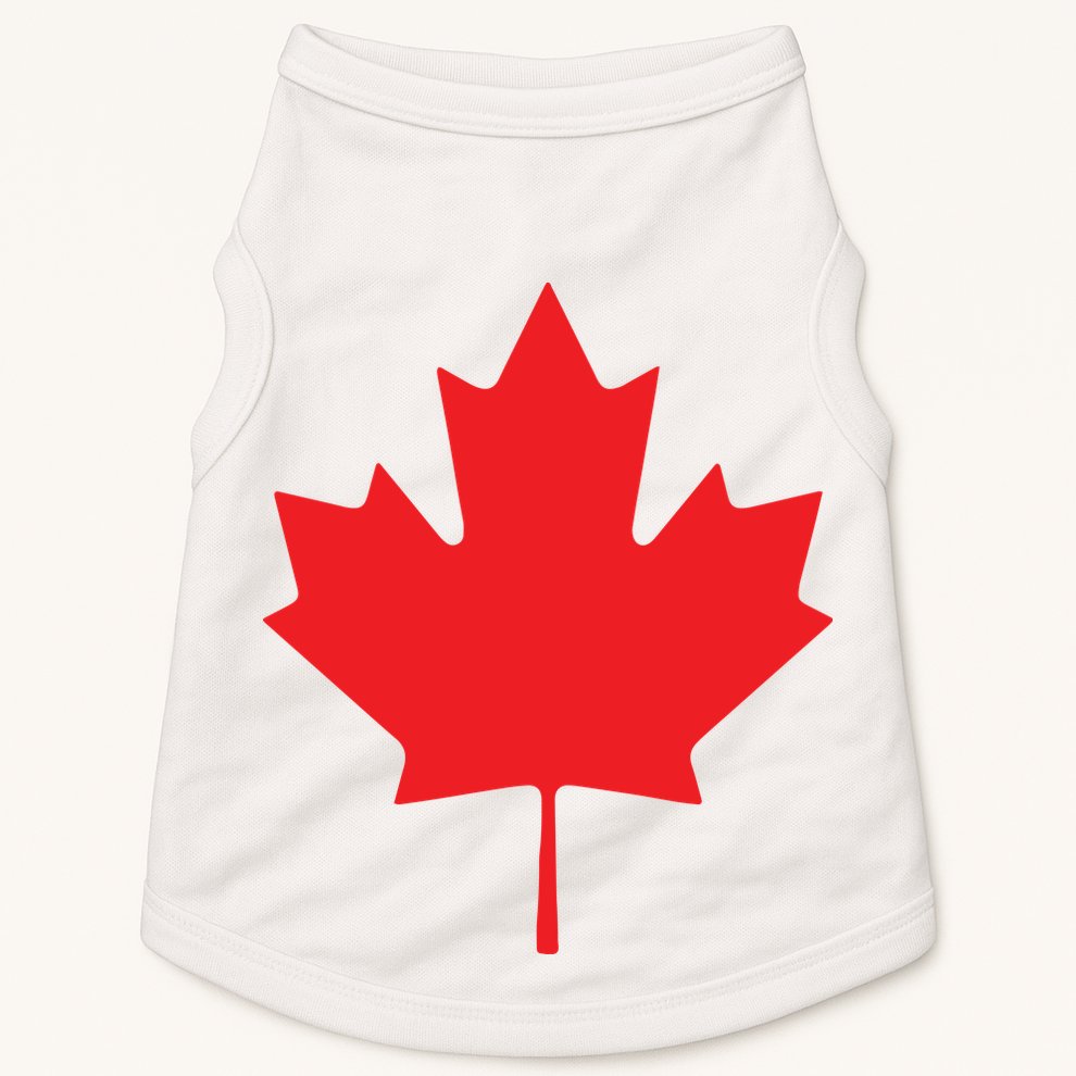 Red Maple Leaf Flag Of Canada Cool Canadian Flags Doggie Tank