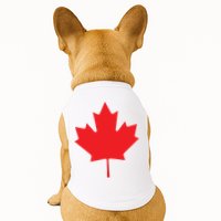 Red Maple Leaf Flag Of Canada Cool Canadian Flags Doggie Tank
