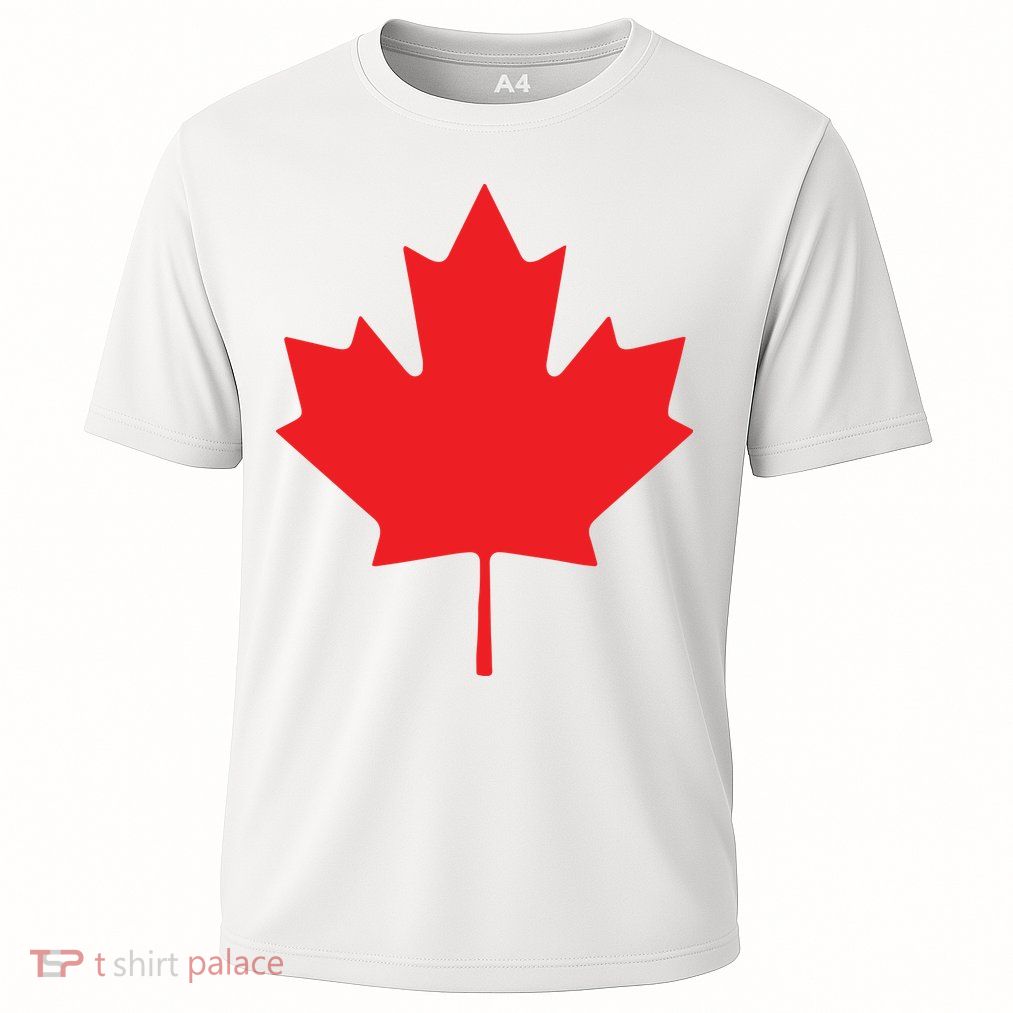 Red Maple Leaf Flag Of Canada Cool Canadian Flags Performance Shirt