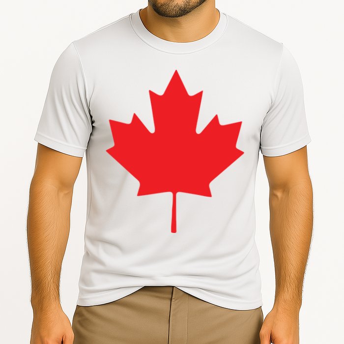 Red Maple Leaf Flag Of Canada Cool Canadian Flags Performance Shirt