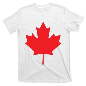 Red Maple Leaf Flag Of Canada Cool Canadian Flags T-Shirt