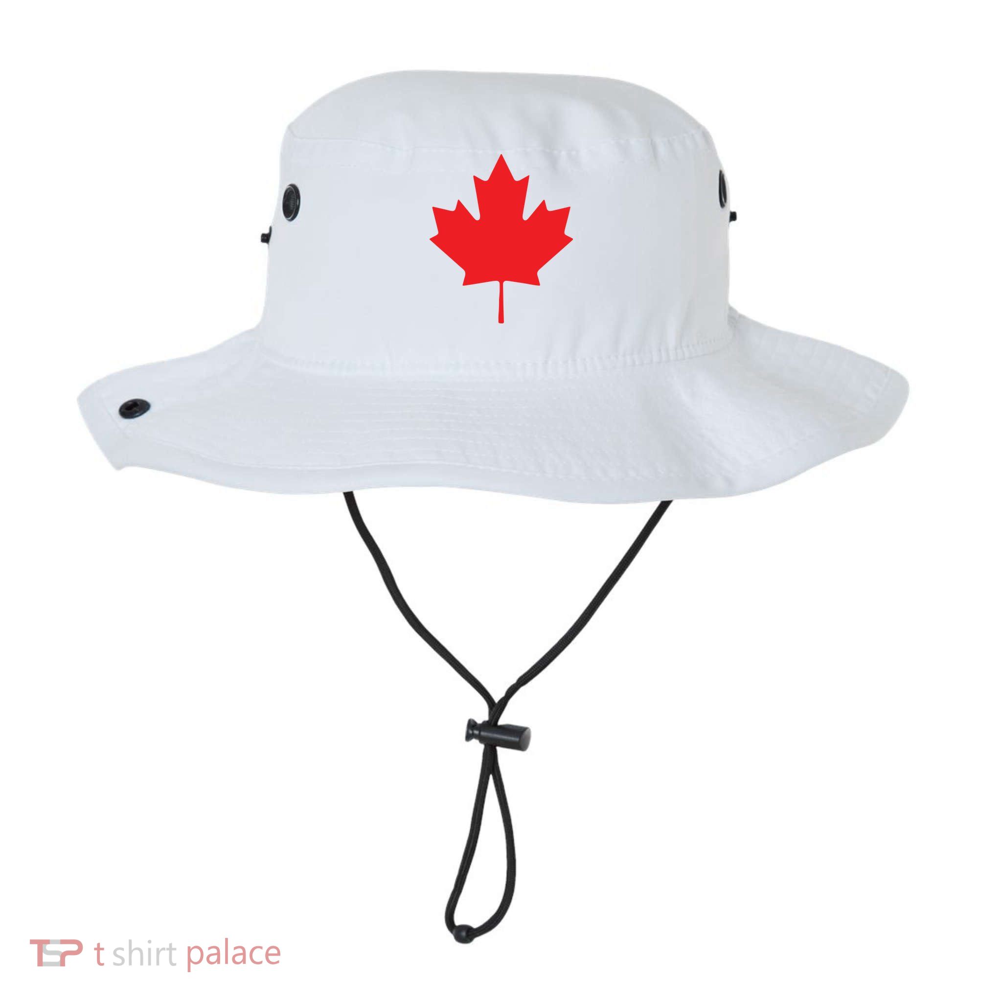 Red Maple Leaf Flag Of Canada Cool Canadian Flags Bucket Hat