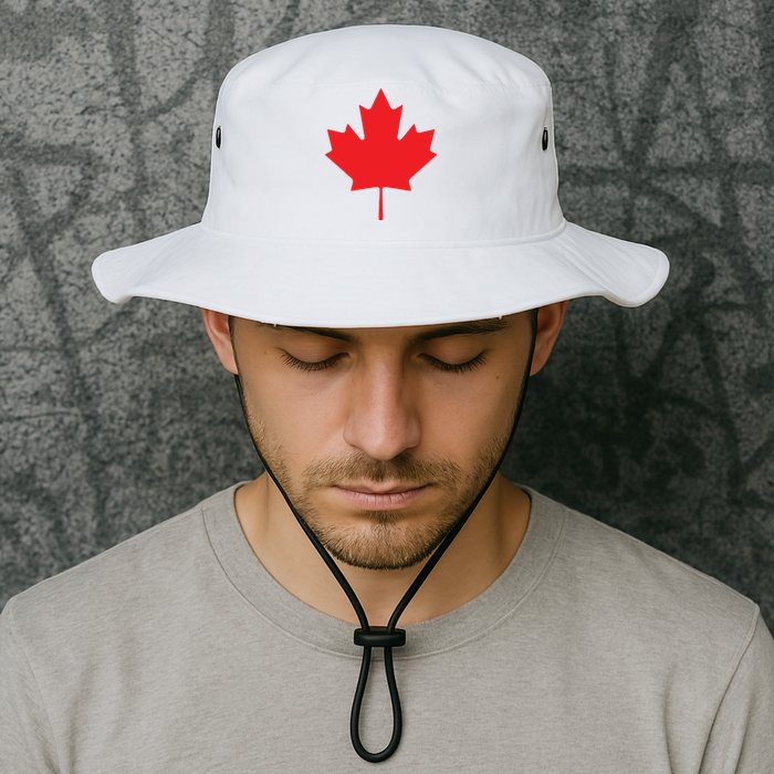 Red Maple Leaf Flag Of Canada Cool Canadian Flags Bucket Hat