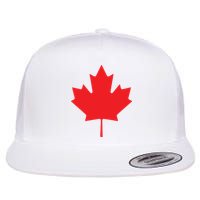 Red Maple Leaf Flag Of Canada Cool Canadian Flags Flat Bill Trucker Hat
