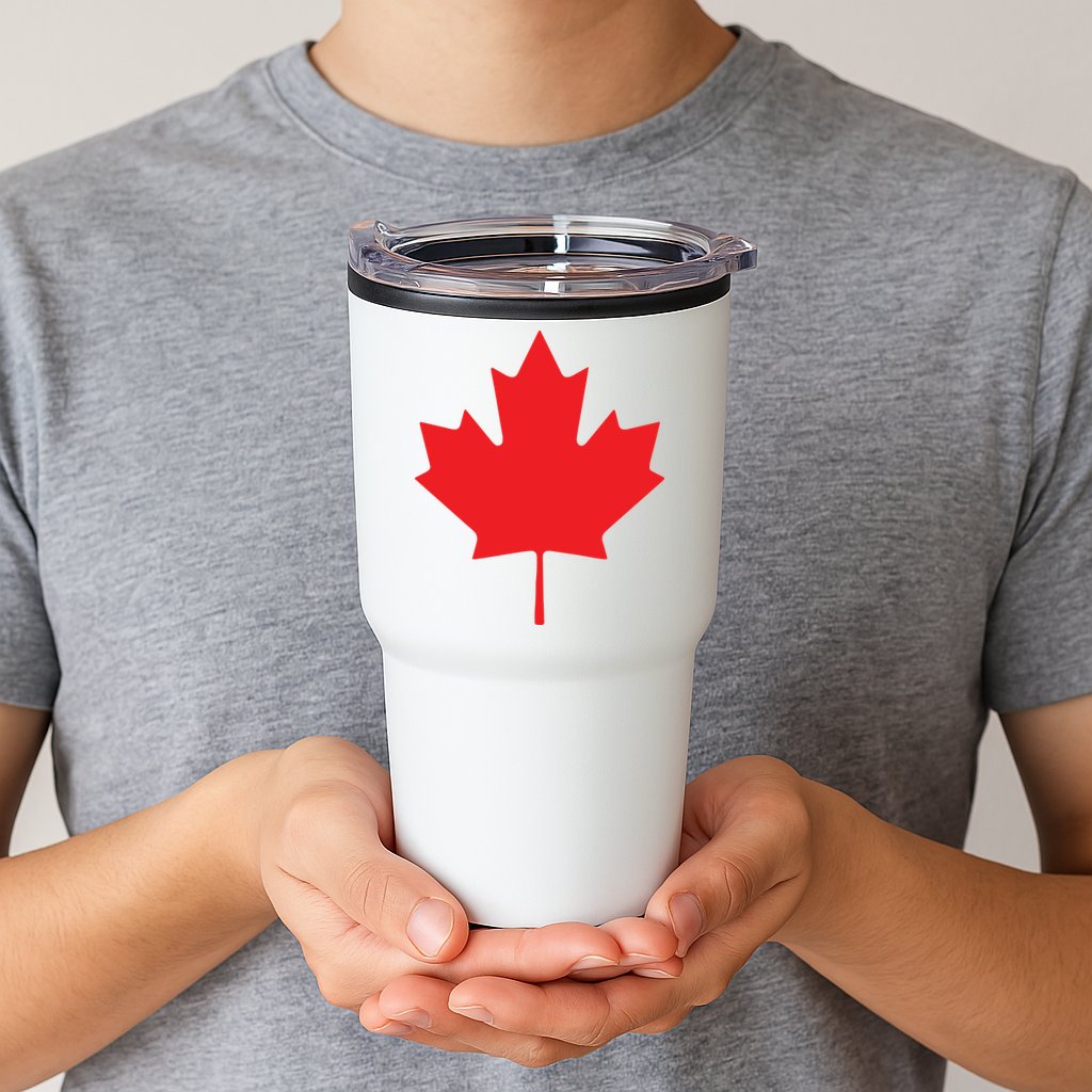 Red Maple Leaf Flag Of Canada Cool Canadian Flags Tumbler