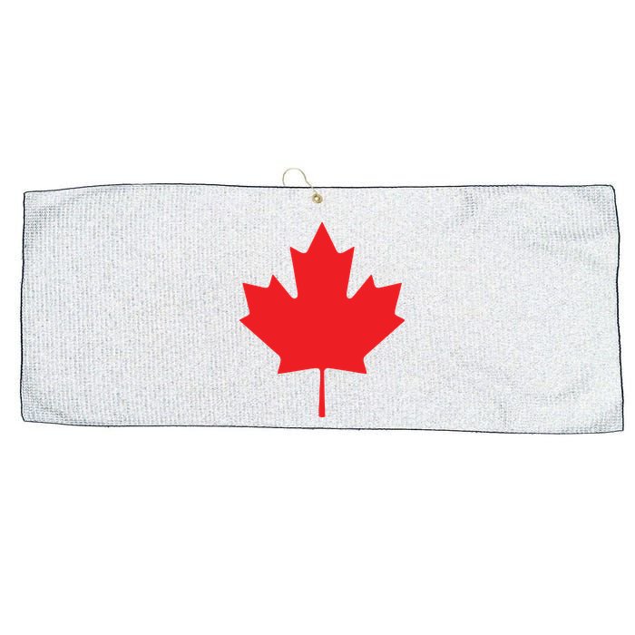 Red Maple Leaf Flag Of Canada Cool Canadian Flags Large Microfiber Waffle Golf Towel