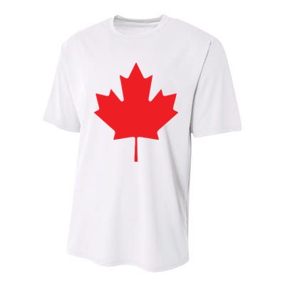 Red Maple Leaf Flag Of Canada Cool Canadian Flags Youth Performance Sprint T-Shirt
