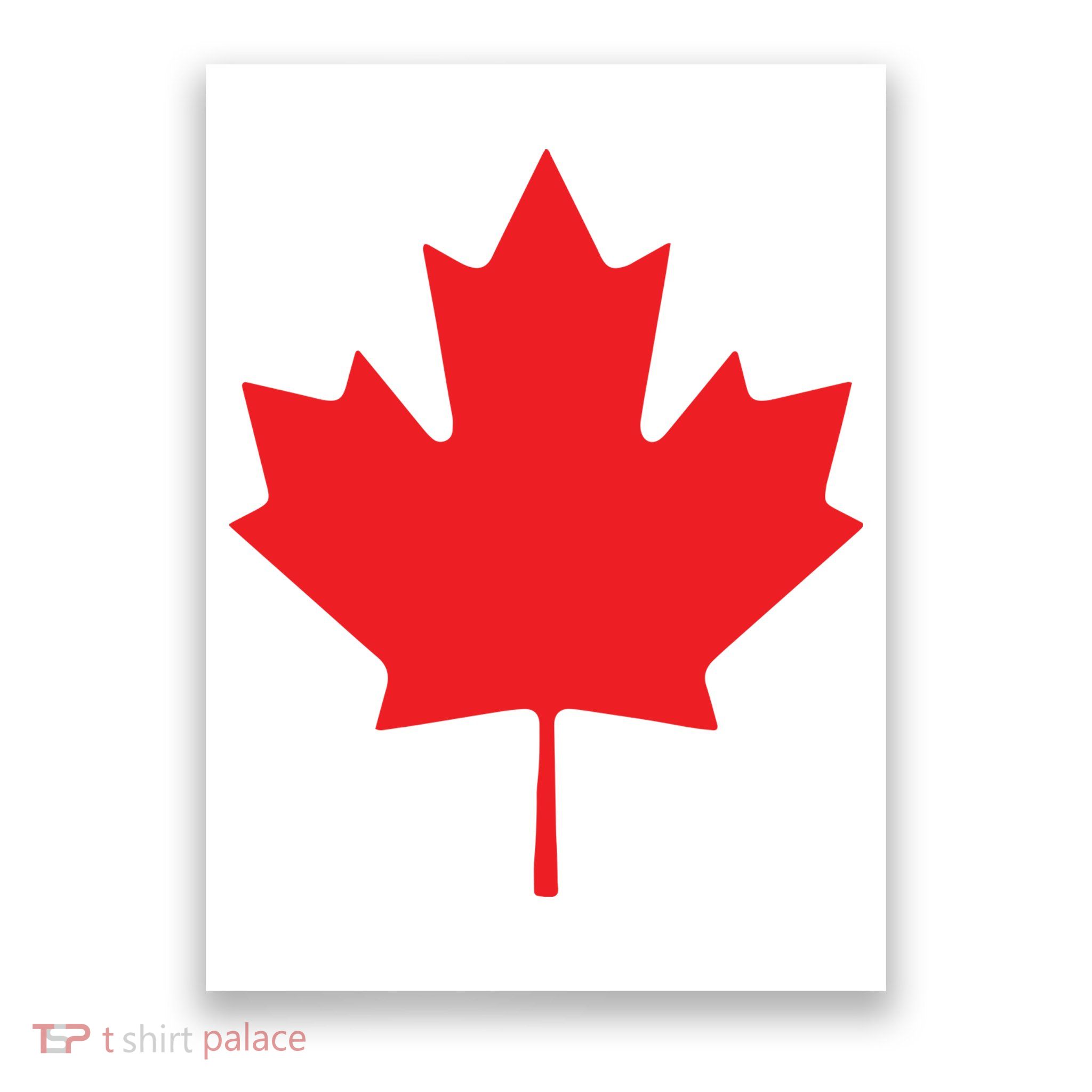 Red Maple Leaf Flag Of Canada Cool Canadian Flags Poster