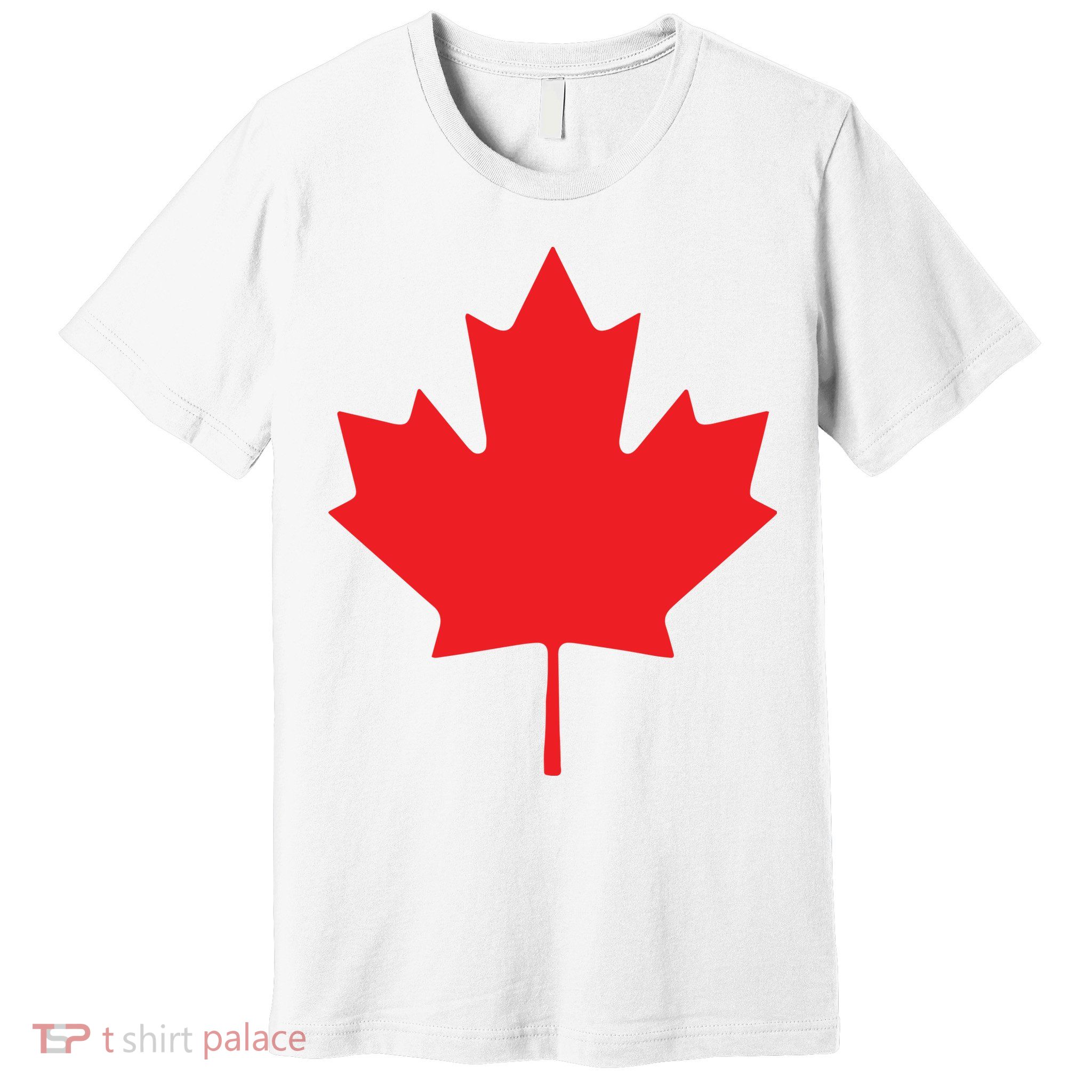 Red Maple Leaf Flag Of Canada Cool Canadian Flags Premium T-Shirt