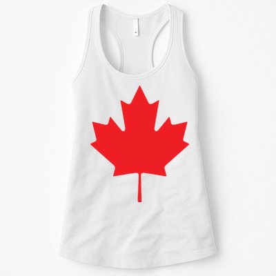 Red Maple Leaf Flag Of Canada Cool Canadian Flags Womens Tank Top