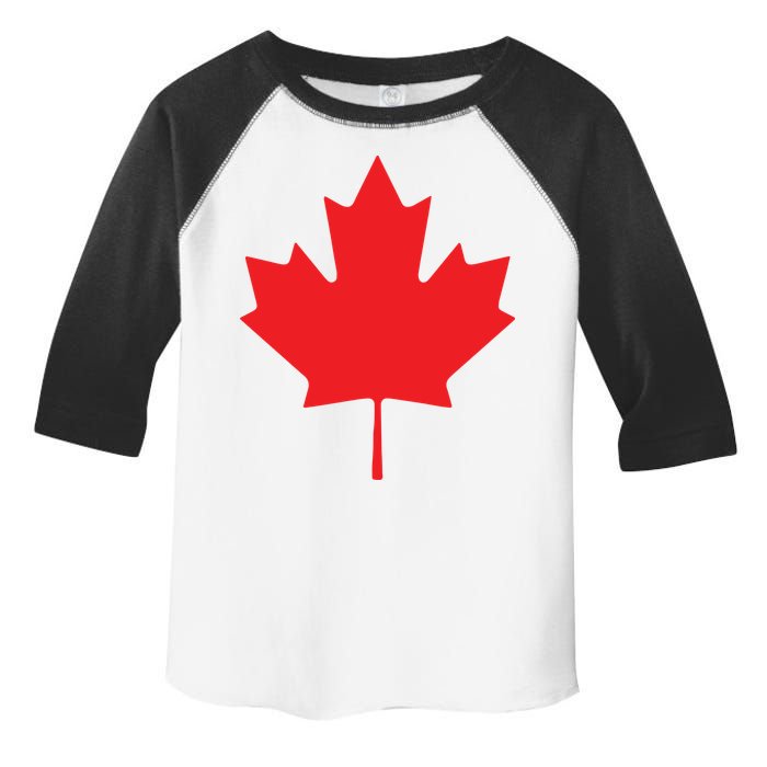 Red Maple Leaf Flag Of Canada Cool Canadian Flags Toddler Fine Jersey T-Shirt