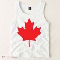 Red Maple Leaf Flag Of Canada Cool Canadian Flags Tank Top