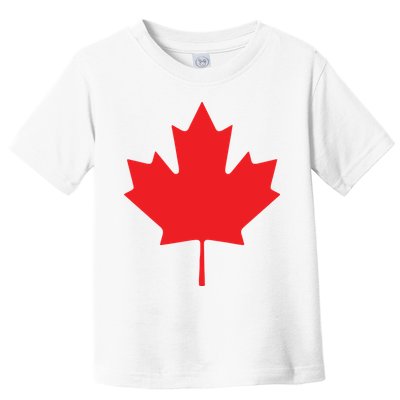 Red Maple Leaf Flag Of Canada Cool Canadian Flags Toddler T-Shirt