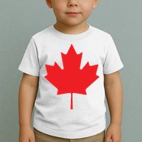 Red Maple Leaf Flag Of Canada Cool Canadian Flags Toddler T-Shirt