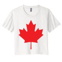 Red Maple Leaf Flag Of Canada Cool Canadian Flags Crop Top
