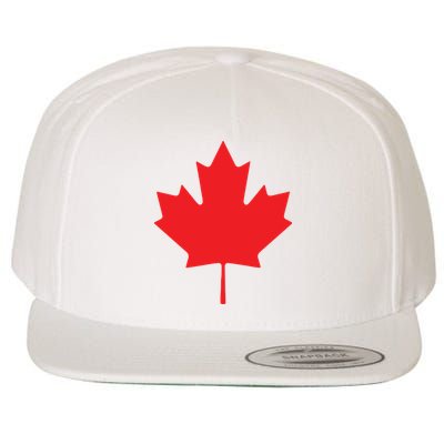 Red Maple Leaf Flag Of Canada Cool Canadian Flags Wool Snapback Cap