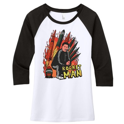 Rocket Man Limited Women's Tri-Blend 3/4-Sleeve Raglan Shirt