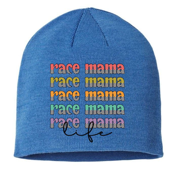 Race Mama Life Proud Racing Mama Race Mother Gift Sustainable Beanie