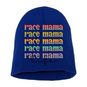 Race Mama Life Proud Racing Mama Race Mother Gift Short Acrylic Beanie