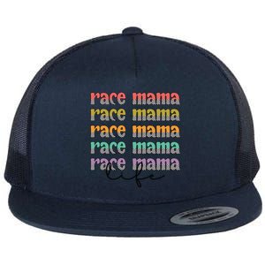 Race Mama Life Proud Racing Mama Race Mother Gift Flat Bill Trucker Hat