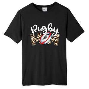 Rugby Mom Leopard Funny Wo Mommy Mother's Day Tall Fusion ChromaSoft Performance T-Shirt