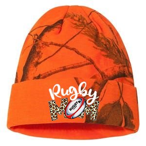 Rugby Mom Leopard Funny Wo Mommy Mother's Day Kati Licensed 12" Camo Beanie