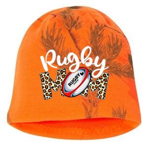 Rugby Mom Leopard Funny Wo Mommy Mother's Day Kati - Camo Knit Beanie