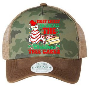 Retro Most Likely To Eat All The Christmas Tree Cakes Debbie Legacy Tie Dye Trucker Hat