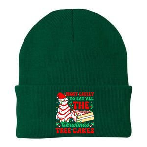 Retro Most Likely To Eat All The Christmas Tree Cakes Debbie Knit Cap Winter Beanie