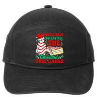 Retro Most Likely To Eat All The Christmas Tree Cakes Debbie 7-Panel Snapback Hat