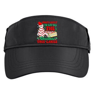 Retro Most Likely To Eat All The Christmas Tree Cakes Debbie Adult Drive Performance Visor