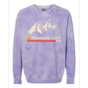 Retro Mammoth Lakes California Ca Mountain Ski Colorblast Crewneck Sweatshirt