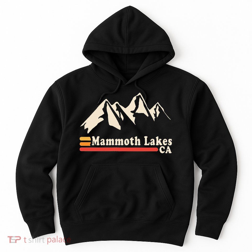 Retro Mammoth Lakes California Ca Mountain Ski Hoodie