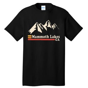 Retro Mammoth Lakes California Ca Mountain Ski Tall T-Shirt