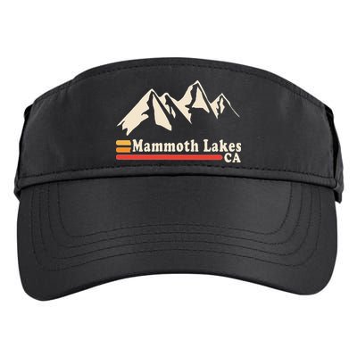 Retro Mammoth Lakes California Ca Mountain Ski Adult Drive Performance Visor