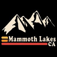 Retro Mammoth Lakes California Ca Mountain Ski Drawstring Bag